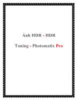 Ảnh HDR - HDR Toning - Photomatix Pro