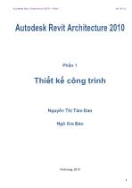Autodesk Revit Architecture 2010 – Phần 1