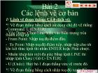 Bài 2 Các lệnh vẽ cơ bản