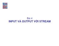 Bài 4 Input và output với stream