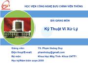 Bài giảng Kĩ thuật vi xử lý - Ghép nối 8088 với bộ điều vào ra trực tiếp bộ nhớ