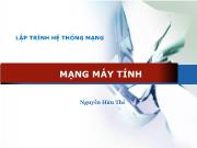 Bài giảng Mạng máy tính - Nguyễn Hữu Thể