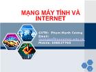 Bài giảng Mạng máy tính và internet - Phạm Mạnh Cương