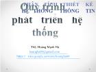 Bài giảng Quy trình phát triển hệ thống