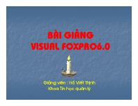 Bài giảng visual foxpro 6.0