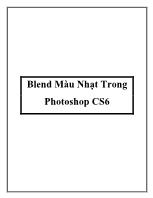 Blend màu nhạt trong Photoshop Cs6