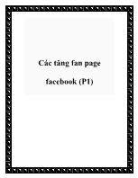 Các tăng fan page facebook (P1)