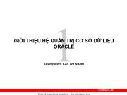 Chương 1 Giới thiệu hệ quản trị cơ sở dữ liệu oracle