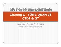 Chương 1: Tổng quan về cấu trúc dữ liệu & giải thuật