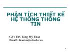 Chương 1 Tổng quan về phân tích và thiết kế hệ thống thông tin