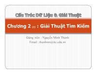 Chương 2 (1): Giải thuật tìm kiếm