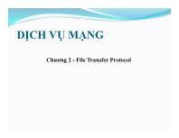 Chương 2 - File Transfer Protocol