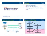 Chương 2 Mô hình thực thể 2 kết hợp (En:ty2Rela:onship Model)