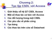 Chương 2: Tạo lập CSDL với Access