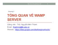 Chương 2 Tổng quan về Wamp Server