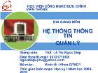 Chương 4 Cài đặt và khai thác hệ thống thông tin quản lý