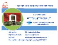 Chương 4 – Phối ghép với bộ nhớ và thiết bị vào ra