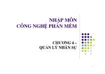 Chương 4 – Quản lý nhân sự