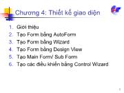 Chương 4: Thiết kế giao diện