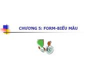 Chương 5: Form-Biểu mẫu