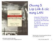 Chương 5 Lớp Link & các mạng LAN