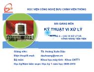 Chương 6 – Các vi xử lý và công nghệ tiên tiến