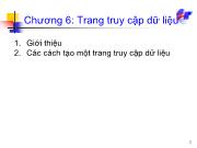 Chương 6: Trang truy cập dữ liệu