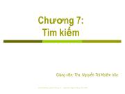 Chương 7: Tìm kiếm