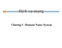 Chương I : Domain Name System