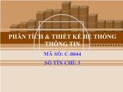 Chương I: Tổng quan về phân tích & thiết kế hệ thống