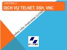 Chương II Dịch vụ TELNET, SSH, VNC