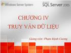 Chương IV Truy vấn dữ liệu