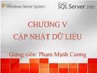 Chương V Cập nhật dữ liệu