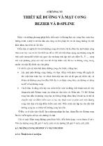 Chương VI Thiết kế đường và mặt cong Bezier và B-Spline