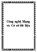 Công nghệ Mạng và Cơ sở dữ liệu