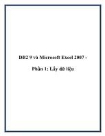 DB2 9 và Microsoft Excel 2007 -Phần 1: Lấy dữ liệu