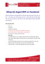 Đồng bộ SugarCRM vs Facebook