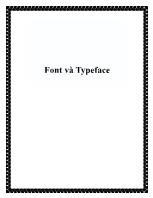 Font và Typeface