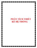 Giáo trình Phân tích thiết kế hệ thống