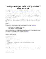 Giới thiệu MicroXML, Phần 2: Xử lý MicroXML bằng MicroLark