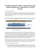 Giới thiệu Spring Roo, Phần 4: Phát triển ứng dụng nhanh trong đám mây với Spring Roo và Cloud Foundry
