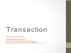 Giới thiệu về Transaction