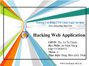 Hacking web application