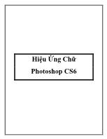 Hiệu ứng chữ Photoshop Cs6