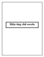 Hiệu ứng chữ socola