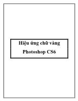 Hiệu ứng chữ vàng Photoshop CS6