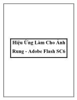 Hiệu ứng làm cho ảnh rung -Adobe Flash Cs6