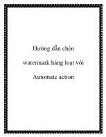 Hướng dẫn chèn watermark hàng loạt với Automate action