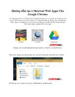 Hướng dẫn tạo 1 Shortcut Web Apps Cho Google Chrome