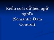 Kiểm soát dữ liệu ngữ nghĩa (Semantic Data Control)